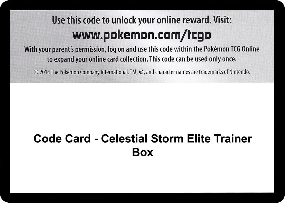 Code Card Celestial Storm Elite Trainer Box  (SM - Celestial Storm)  | Good Games Adelaide SA