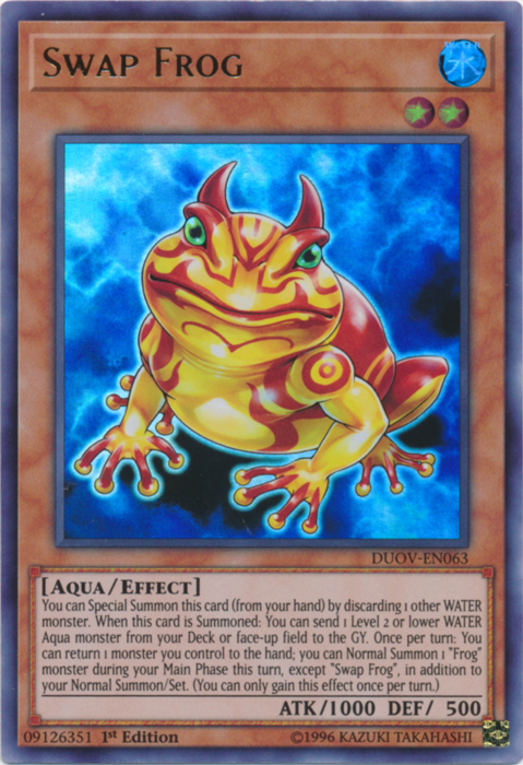 Swap Frog [DUOV-EN063] Ultra Rare | Good Games Adelaide SA