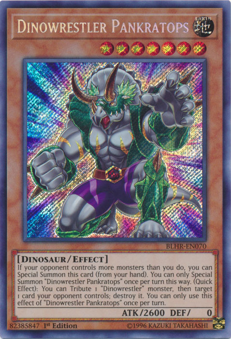 Dinowrestler Pankratops [BLHR-EN070] Secret Rare | Good Games Adelaide SA