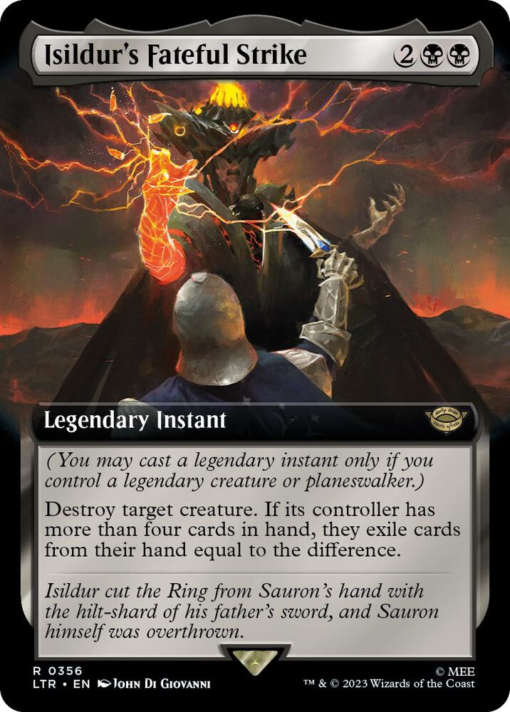 Isildur's Fateful Strike 356 (Universes Beyond: The Lord of the Rings: Tales of Middle-earth)  - Extended Art | Good Games Adelaide SA