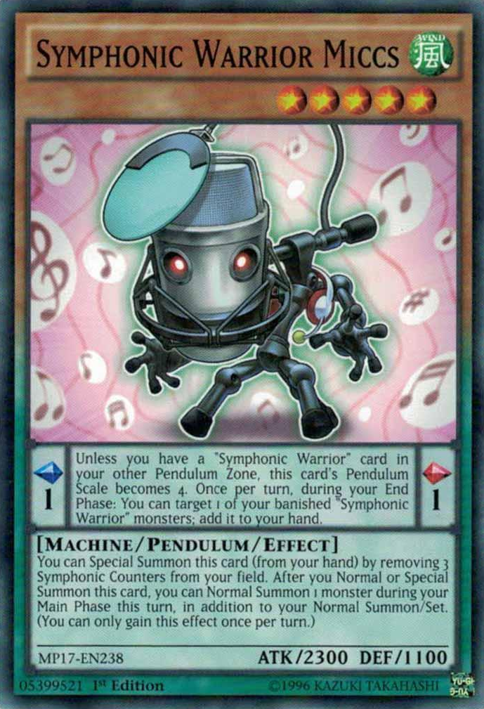 Symphonic Warrior Miccs [MP17-EN238] Common | Good Games Adelaide SA