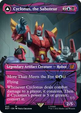 Cyclonus the Saboteur Shattered Glass 23 (Universes Beyond: Transformers)  - Foil | Good Games Adelaide SA