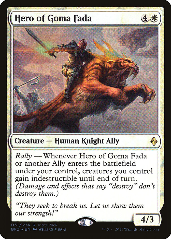 Hero of Goma Fada [Battle for Zendikar Promos] | Good Games Adelaide SA