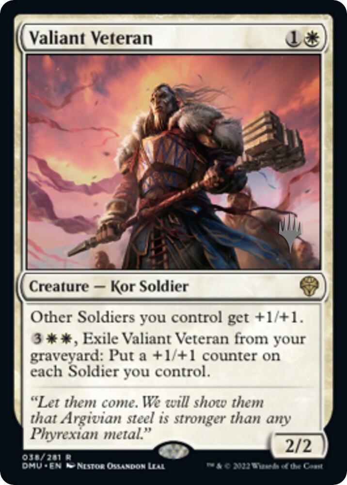 Valiant Veteran 38 (Promo Pack: Dominaria United)  | Good Games Adelaide SA