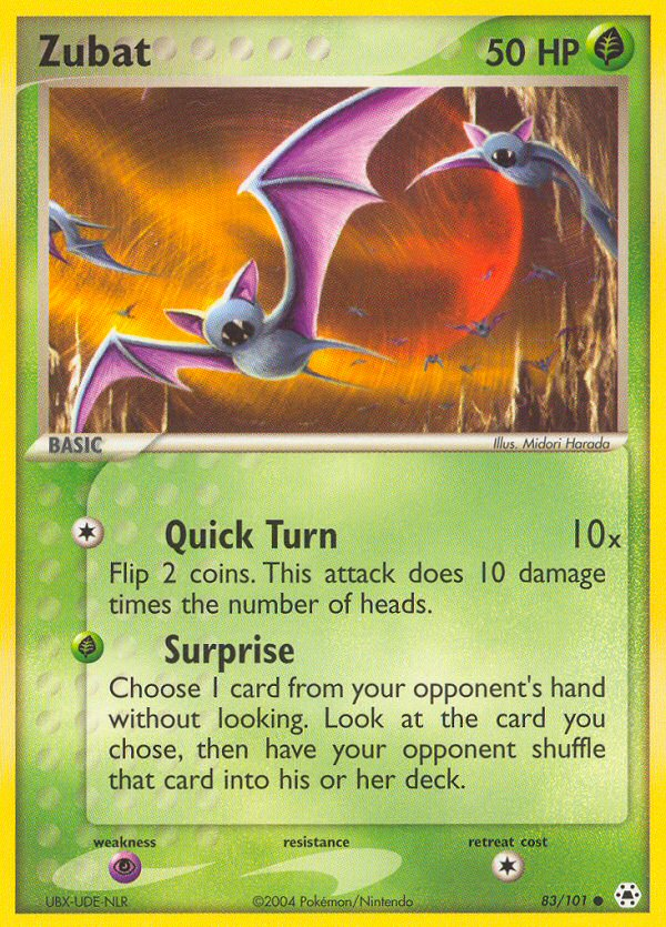 Zubat (83/101) [EX: Hidden Legends] | Good Games Adelaide SA