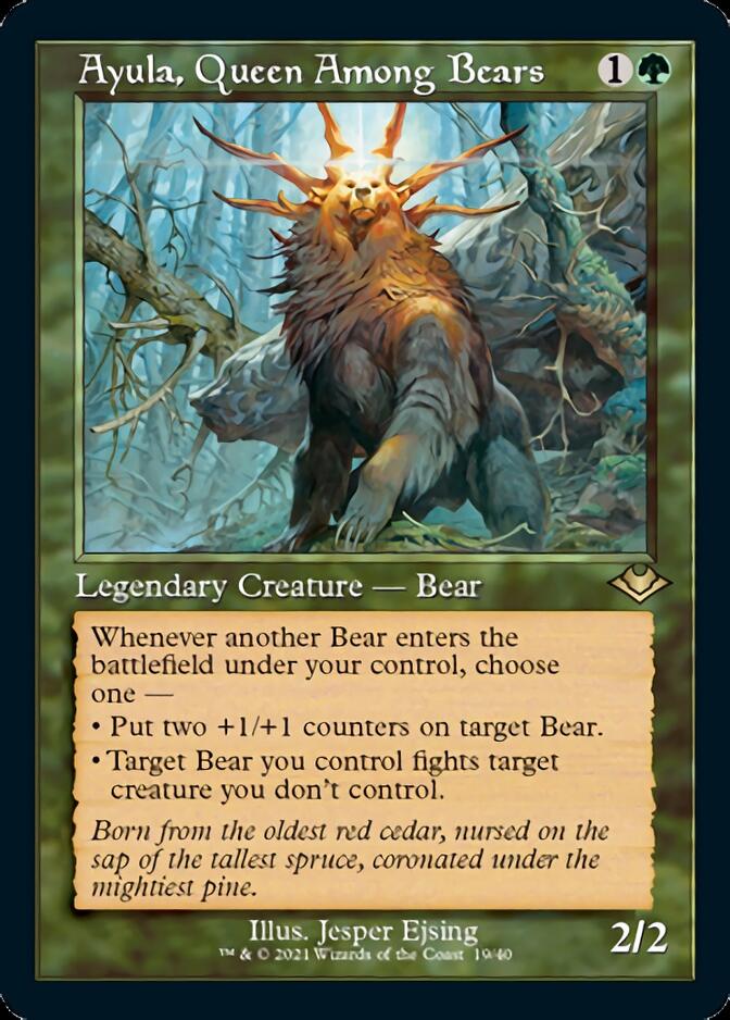 Ayula, Queen Among Bears (Retro Etched Foil) [Modern Horizons 1] | Good Games Adelaide SA