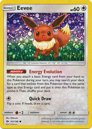 Eevee (101/149) (General Mills Promo) [Sun & Moon: Base Set] | Good Games Adelaide SA