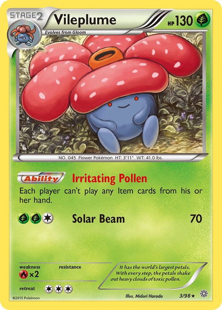 Vileplume 3/98 (XY - Ancient Origins)  | Good Games Adelaide SA