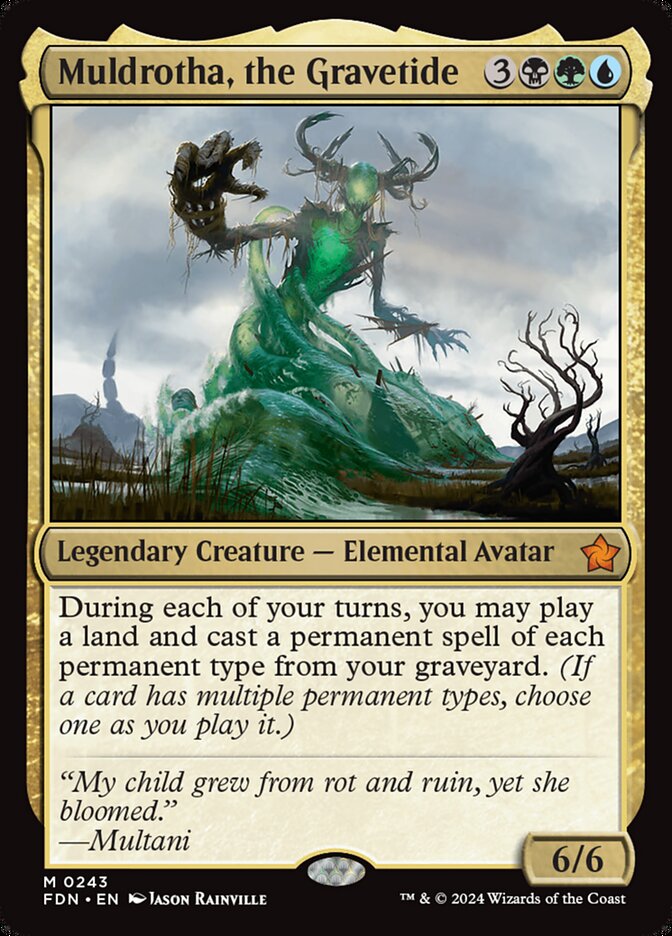 Muldrotha the Gravetide 243 (Foundations)  - Foil | Good Games Adelaide SA