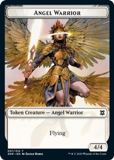 Angel Warrior // Shark Double-sided Token (Challenger 2021) [Unique and Miscellaneous Promos] | Good Games Adelaide SA