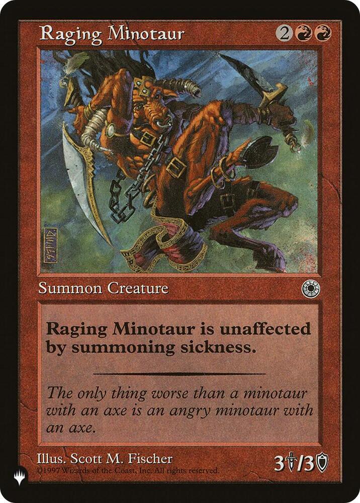 Raging Minotaur  (The List Reprints)  | Good Games Adelaide SA