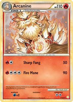 Arcanine 1 123 HeartGold and SoulSilver 001/123 (Deck Exclusives)  | Good Games Adelaide SA