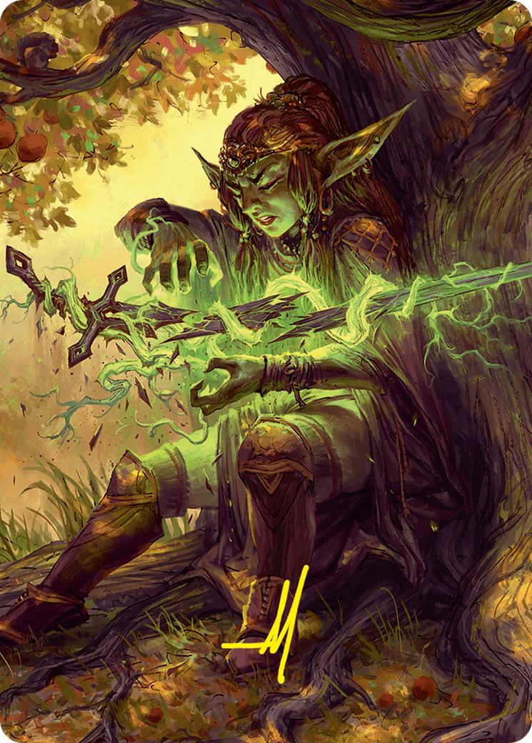 Reclamation Sage Art Card (45/54) (Gold-Stamped Signature) [Foundations Art Series] | Good Games Adelaide SA