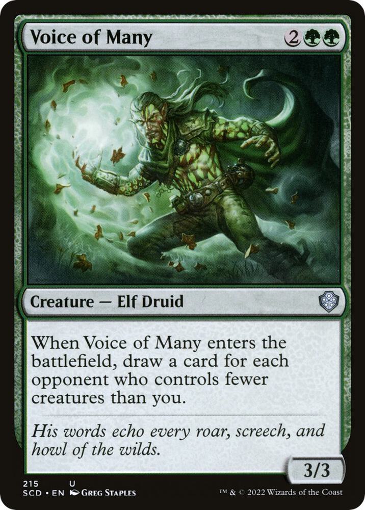 Voice of Many 215 (Starter Commander Decks)  | Good Games Adelaide SA