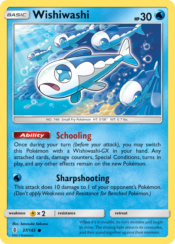 Wishiwashi (37/145) [Sun & Moon: Guardians Rising] | Good Games Adelaide SA