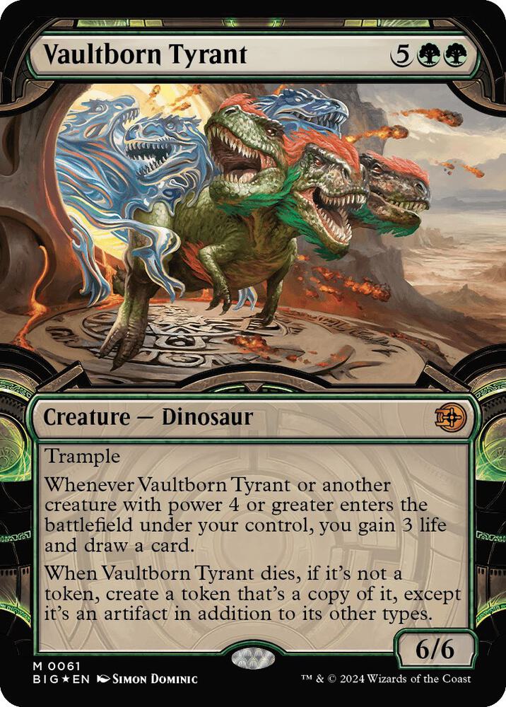 Vaultborn Tyrant Showcase Raised Foil 61 (Outlaws of Thunder Junction: The Big Score)  - Foil | Good Games Adelaide SA
