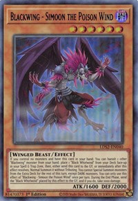 Blackwing - Simoon the Poison Wind (Blue) [LDS2-EN040] Ultra Rare | Good Games Adelaide SA