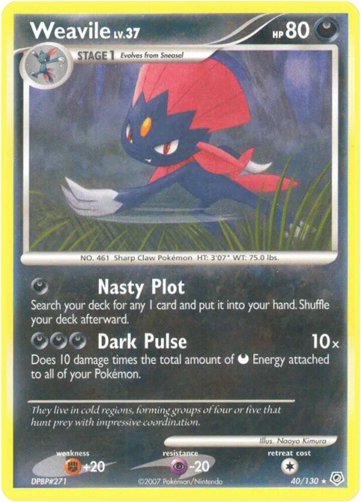 Weavile 40/130 (Diamond and Pearl)  | Good Games Adelaide SA