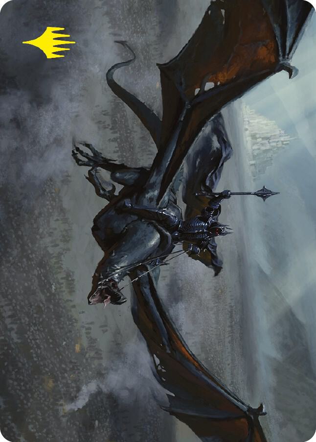 Lord of the Nazgul Art Card Gold Stamped Signature 64 (Art Series: Universes Beyond: The Lord of the Rings: Tales of Middle-earth)  | Good Games Adelaide SA