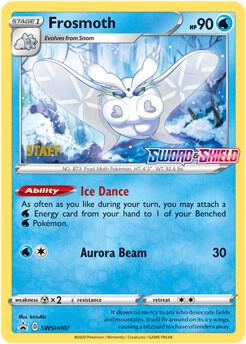 Frosmoth Prerelease Staff SWSH007 (SWSH: Sword & Shield Promo Cards)  - Holofoil | Good Games Adelaide SA