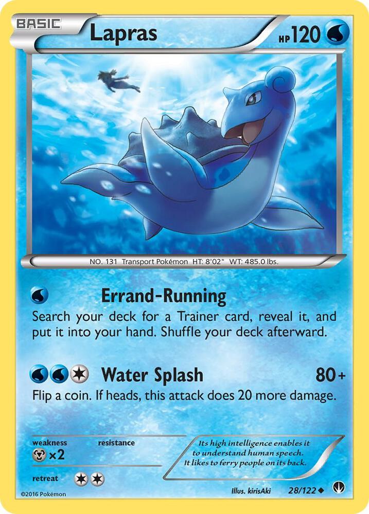 Lapras 28/122 (XY - BREAKpoint)  | Good Games Adelaide SA