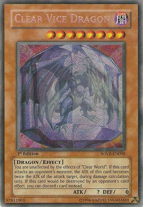 Clear Vice Dragon [SOVR-EN098] Secret Rare | Good Games Adelaide SA