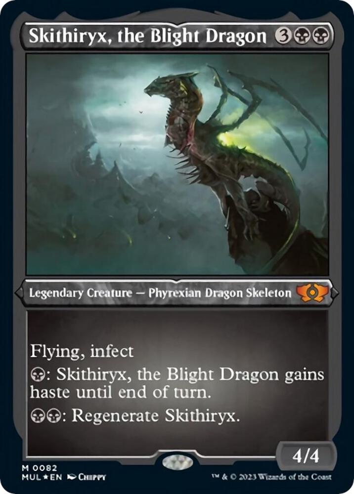 Skithiryx, the Blight Dragon 82 (March of the Machine: Multiverse Legends)  - Etched Foil | Good Games Adelaide SA