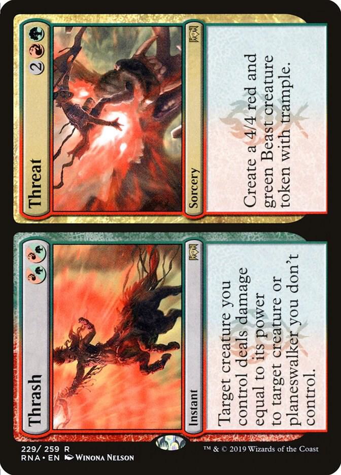 Thrash // Threat 229 (Ravnica Allegiance)  - Foil | Good Games Adelaide SA