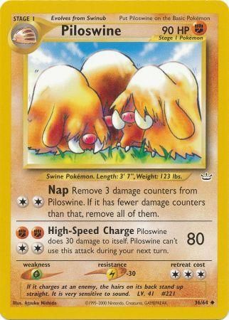 Piloswine (36/64) [Neo Revelation Unlimited] | Good Games Adelaide SA