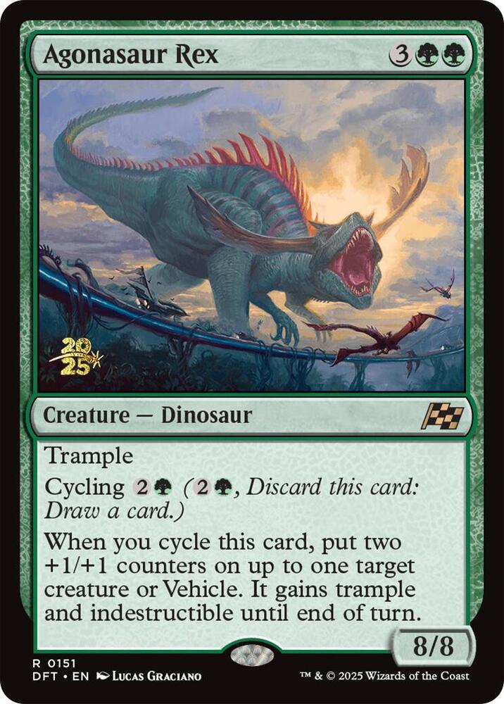 Agonasaur Rex 151 (Prerelease Cards)  - PreRelease Foil | Good Games Adelaide SA