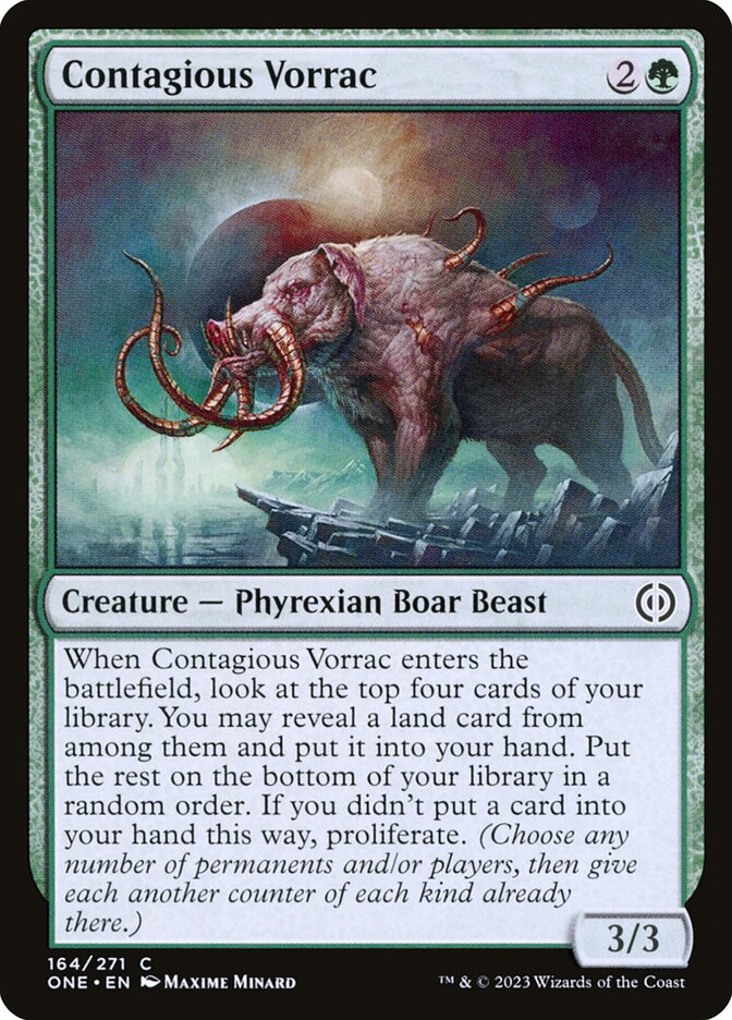 Contagious Vorrac 164 (Phyrexia: All Will Be One)  | Good Games Adelaide SA