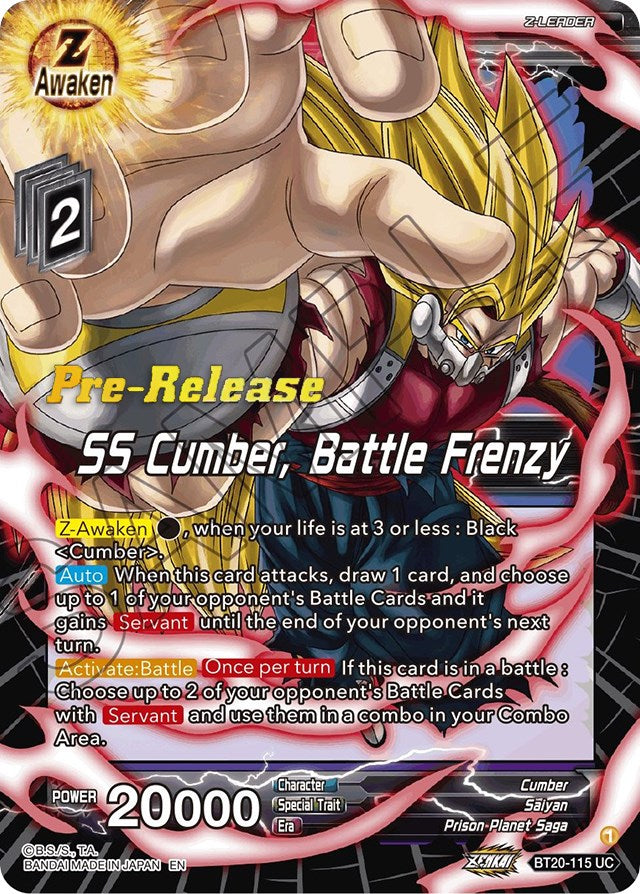 SS Cumber, Battle Frenzy (BT20-115) [Power Absorbed Prerelease Promos] | Good Games Adelaide SA
