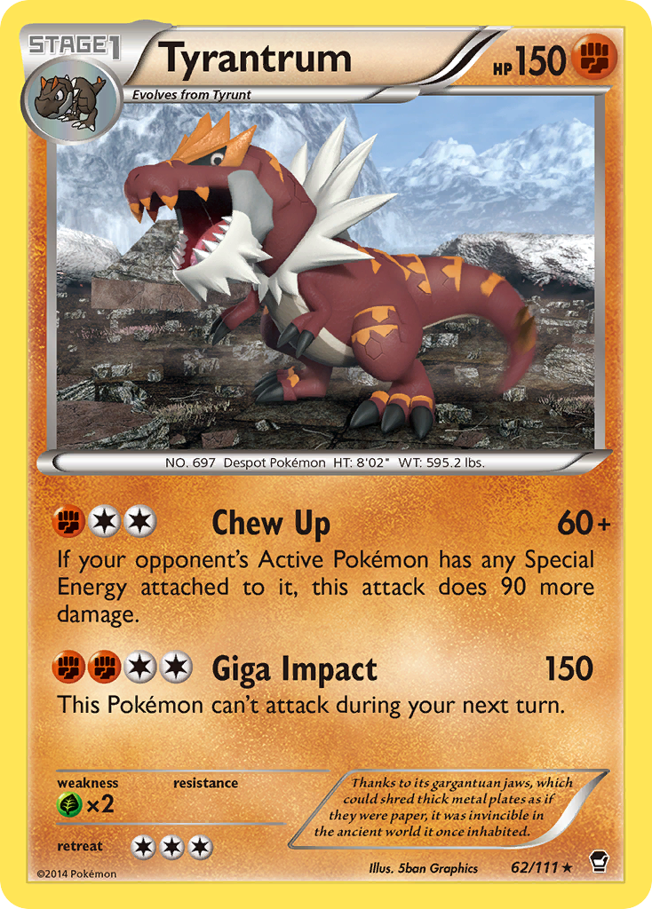 Tyrantrum (62/111) [XY: Furious Fists] | Good Games Adelaide SA