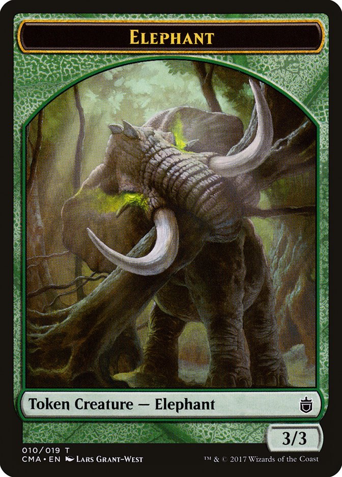Elephant Token (010) [Commander Anthology Tokens] | Good Games Adelaide SA