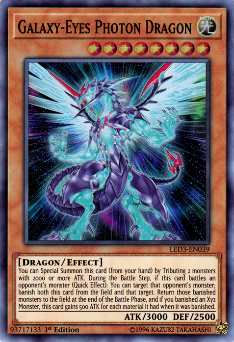 Galaxy-Eyes Photon Dragon [LED3-EN039] Super Rare | Good Games Adelaide SA