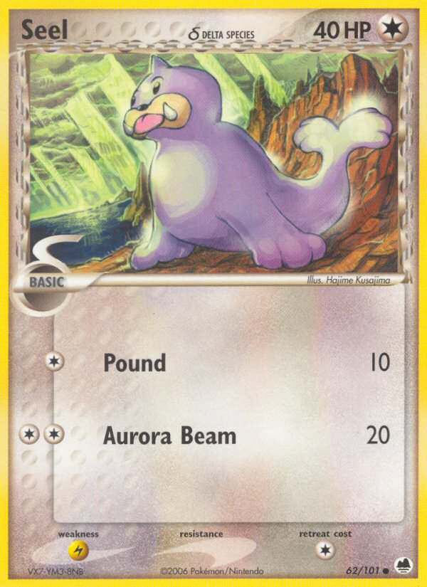 Seel (62/101) (Delta Species) [EX: Dragon Frontiers] | Good Games Adelaide SA