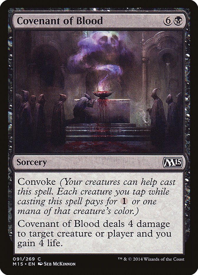 Covenant of Blood 91 (Magic 2015 (M15))  - Foil | Good Games Adelaide SA