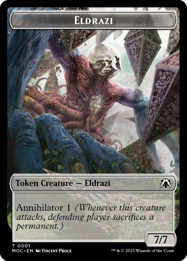Eldrazi Angel Double sided Token 1 // 4 (Commander: March of the Machine)  | Good Games Adelaide SA