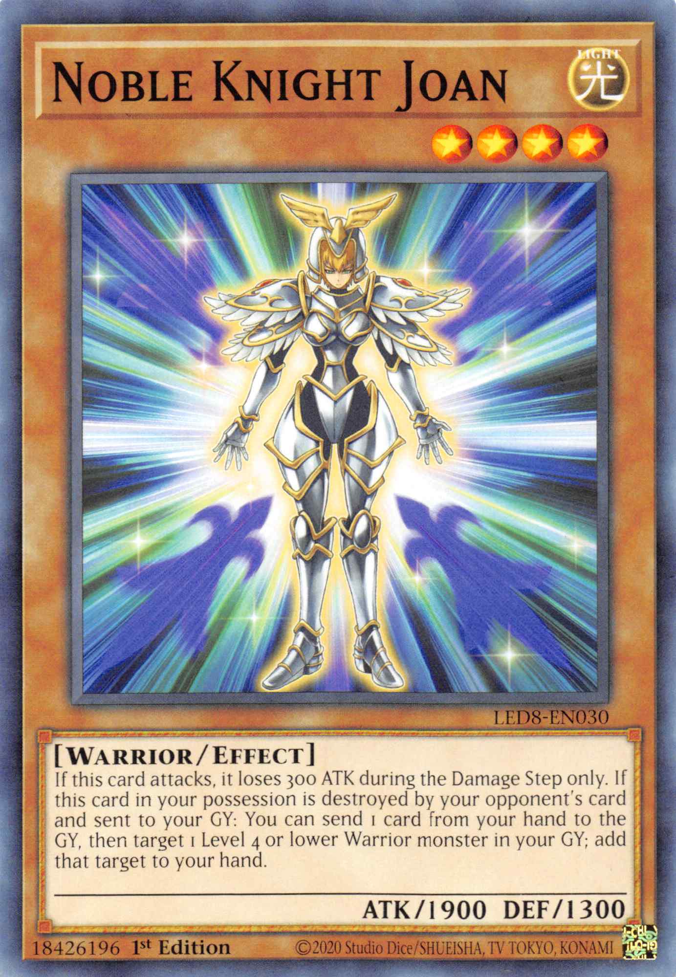 Noble Knight Joan [LED8-EN030] Common | Good Games Adelaide SA