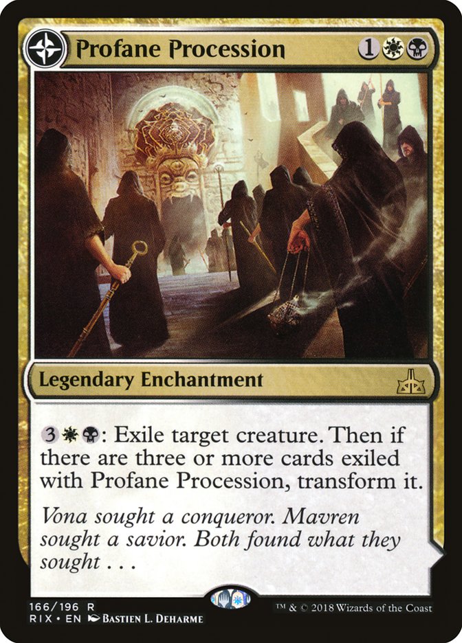 Profane Procession // Tomb of the Dusk Rose 166 (Rivals of Ixalan)  | Good Games Adelaide SA