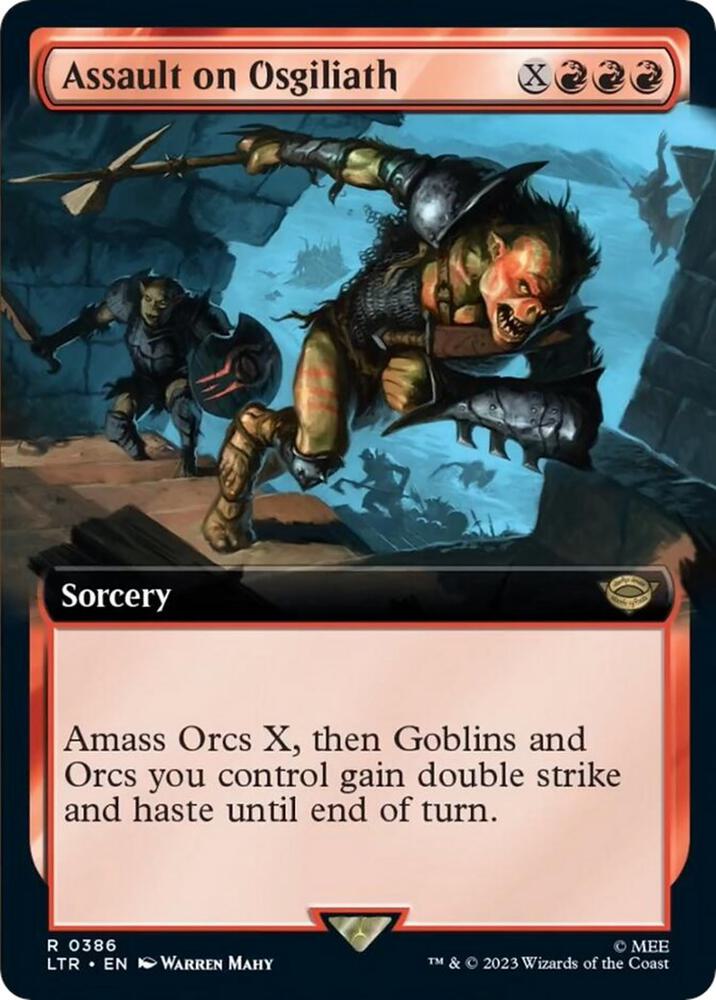 Assault on Osgiliath 386 (Universes Beyond: The Lord of the Rings: Tales of Middle-earth)  - Extended Art | Good Games Adelaide SA