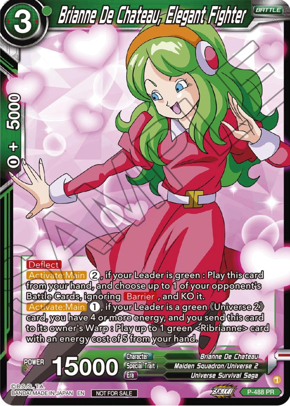 Brianne De Chateau, Elegant Fighter (Zenkai Series Tournament Pack Vol.3) (P-488) [Tournament Promotion Cards] | Good Games Adelaide SA