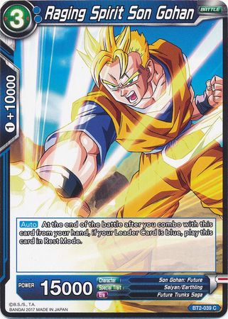 Raging Spirit Son Gohan [BT2-039] | Good Games Adelaide SA