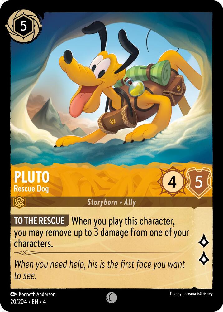 Pluto Rescue Dog 20/204 (Ursula's Return)  - Cold Foil | Good Games Adelaide SA