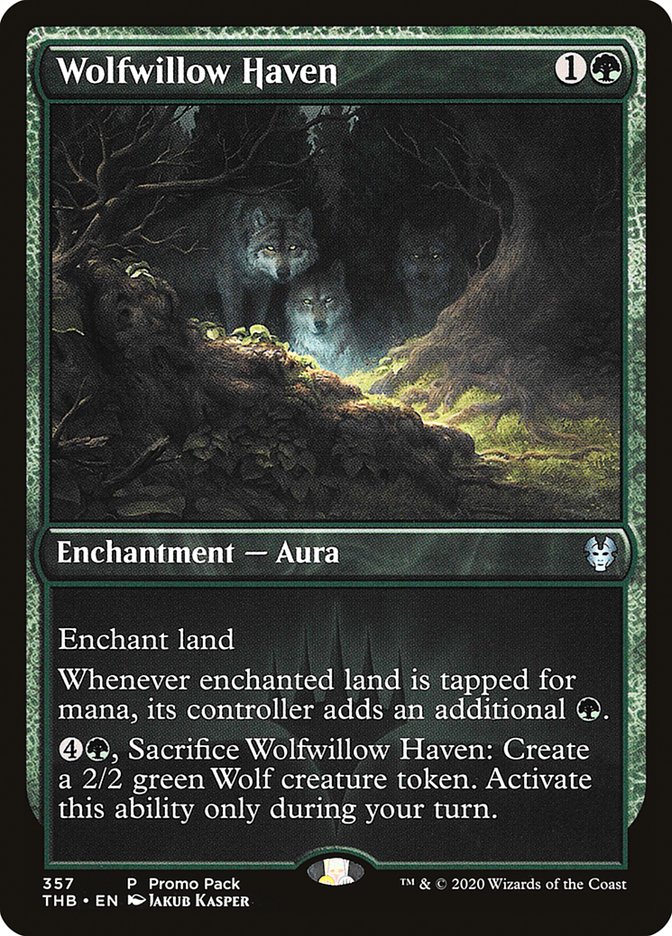 Wolfwillow Haven (Promo Pack) [Theros Beyond Death Promos] | Good Games Adelaide SA