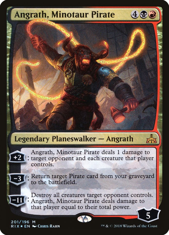 Angrath, Minotaur Pirate 201 (Rivals of Ixalan)  - Foil | Good Games Adelaide SA