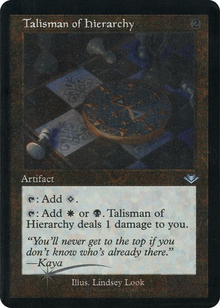 Talisman of Hierarchy 36 (Modern Horizons)  - Retro Etched Foil | Good Games Adelaide SA