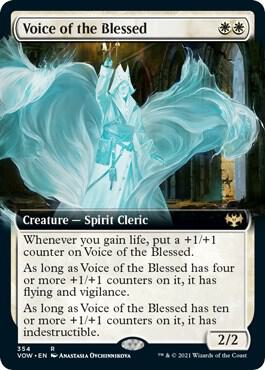 Voice of the Blessed Extended Art 354 (Innistrad: Crimson Vow)  - Foil | Good Games Adelaide SA