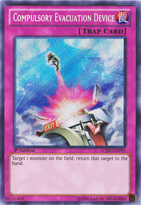 Compulsory Evacuation Device [LCJW-EN295] Secret Rare | Good Games Adelaide SA
