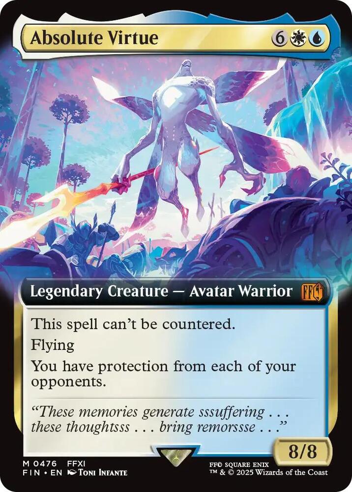 Absolute Virtue  476/309 (FINAL FANTASY)  - Extended Art Foil | Good Games Adelaide SA